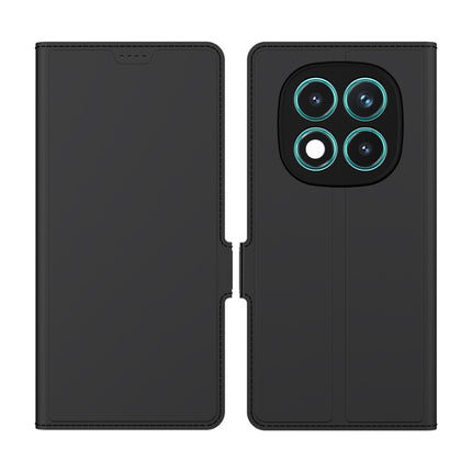 Kapa Noble Slim Magnetic Leather Flip Case Cover for Redmi Note 14 Pro Plus | Card Holder Stand Flip Wallet Case (Black)