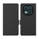 Kapa Noble Slim Magnetic Leather Flip Case Cover for Redmi Note 14 Pro Plus | Card Holder Stand Flip Wallet Case (Black)