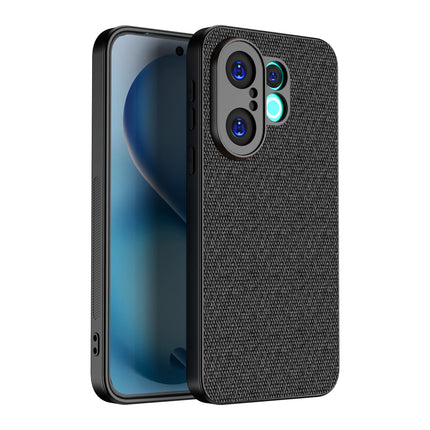 Kapa Soft Full Fabric Protective Back Case Cover for Vivo X200 FE 5G | Shockproof Slim Hard Anti Slip Back Case (Black)