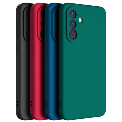 Kapa Matte Protective Lens Flexible Back Cover for Samsung Galaxy A16 | Slim Silicone with Soft Lining Shockproof Full Body Bumper Case (Black) - Mobizang