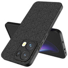 Kapa Soft Full Fabric Protective Back Case Cover for Oppo Reno 13 Pro | Shockproof Slim Hard Anti Slip Back Case (Black)