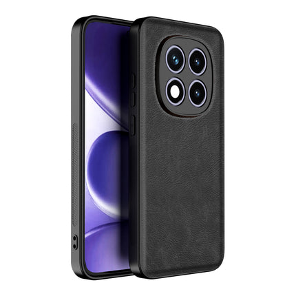 Kapa Tux Leather Back Cover for Redmi Note 15 Pro 5G | Slim Shockproof Camera Protection Bumper Case (Black) - Mobizang