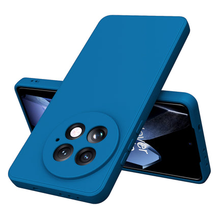 Kapa Matte Protective Lens Flexible Back Cover for OnePlus 13 | Slim Silicone with Soft Lining Shockproof Full Body Bumper Case (Blue) - Mobizang