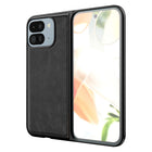 Kapa Tux Leather Back Cover for Google Pixel 9 Pro Fold | Slim Shockproof Camera Protection Bumper Case (Black)