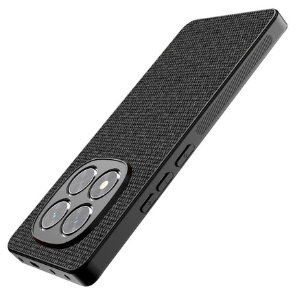Kapa Soft Full Fabric Protective Back Case Cover for Redmi Note 14 Pro (5G) | Shockproof Slim Hard Anti Slip Back Case (Black)