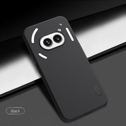 Kapa Super Frosted Shield Hard Back Case Cover for Nothing Phone 2A | Shockproof Anti-Scratch & Anti-Slip Dual Layer Tough Case (Black) - Mobizang