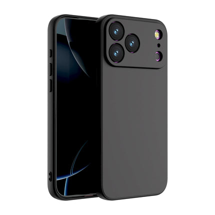 Kapa Matte Protective Lens Flexible Back Cover for Apple iPhone 17 Pro Max | Slim Silicone with Soft Lining Shockproof Full Body Bumper Case (Black) - Mobizang