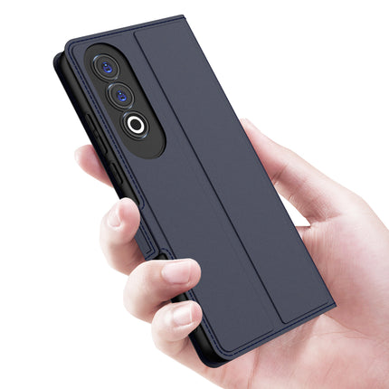 Kapa Noble Slim Magnetic Leather Flip Case Cover for OnePlus Nord CE 4 | Card Holder Stand Flip Wallet Case (Blue)