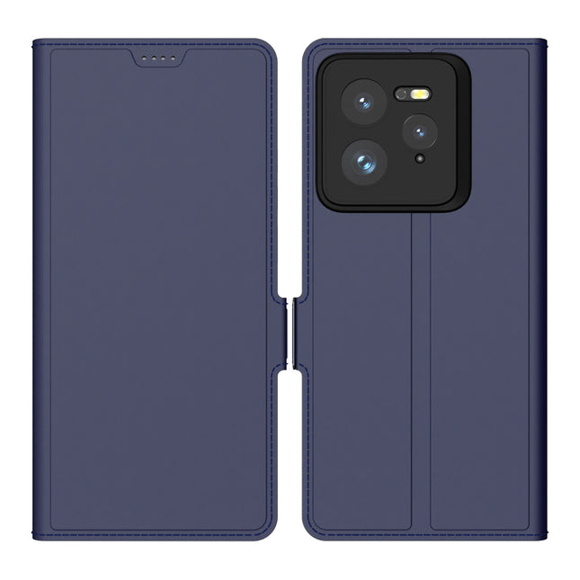Kapa Noble Slim Magnetic Leather Flip Case Cover for Realme GT 7 PRO | Card Holder Stand Flip Wallet Case (Blue)