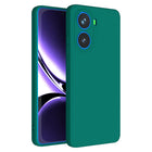 Kapa Matte Protective Lens Flexible Back Cover for Poco X7 Pro 5G | Slim Silicone with Soft Lining Shockproof Full Body Bumper Case (Green) - Mobizang
