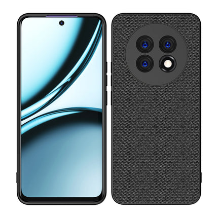 Kapa Soft Full Fabric Protective Back Case Cover for Realme 13 PRO / 13 PRO PLUS | Shockproof Slim Hard Anti Slip Back Case (Black)