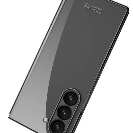 Kapa Phantom Ultra Thin Back Case for Samsung Galaxy Z Fold 7 |Electroplated Edges Full Body Protection Back Cover (Black)