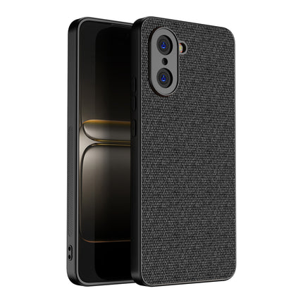 Kapa Soft Full Fabric Protective Back Case Cover for OnePlus Nord CE 5 | Shockproof Slim Hard Anti Slip Back Case (Black) - Mobizang