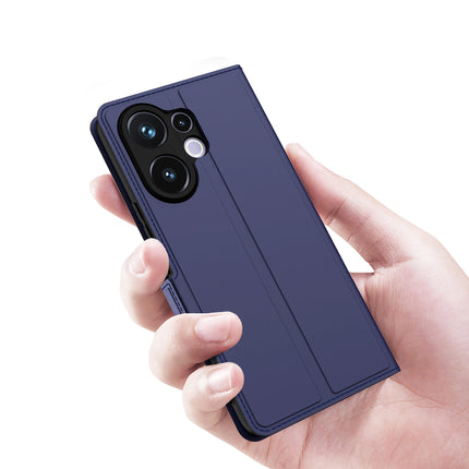 Kapa Noble Slim Magnetic Leather Flip Case Cover for Vivo V60 / V60e / Vivo T4 Pro 5G | Card Holder Stand Flip Wallet Case (Blue) - Mobizang