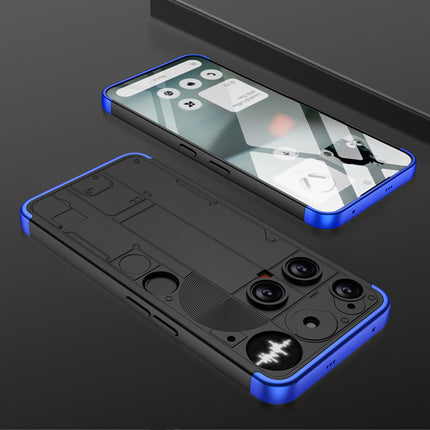 Kapa Double Dip Full 360 Protection Back Case Cover for Nothing Phone 3 5G (Blue,Black)