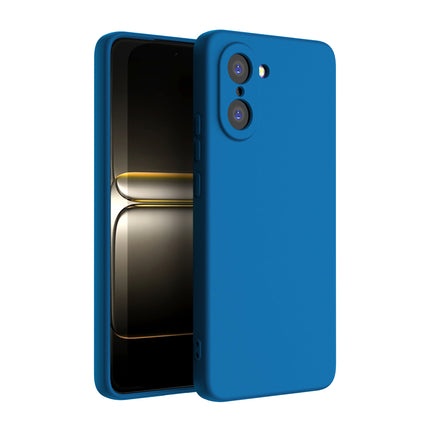 Kapa Matte Protective Lens Flexible Back Cover for OnePlus Nord CE 5 | Slim Silicone with Soft Lining Shockproof Full Body Bumper Case (Blue)
