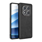 Kapa Tux Leather Back Cover for Redmi Note 14 Pro (5G) | Slim Shockproof Camera Protection Bumper Case (Black) - Mobizang