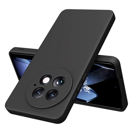 Kapa Matte Protective Lens Flexible Back Cover for OnePlus 13 | Slim Silicone with Soft Lining Shockproof Full Body Bumper Case (Black) - Mobizang