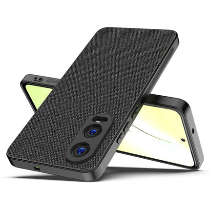 Kapa Soft Full Fabric Protective Back Case Cover for OnePlus Nord CE 4 Lite | Shockproof Slim Hard Anti Slip Back Case (Black)
