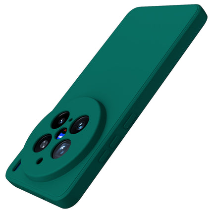 Kapa Matte Protective Lens Flexible Back Cover for Vivo X200 Pro (5G) | Slim Silicone with Soft Lining Shockproof Full Body Bumper Case (Green)