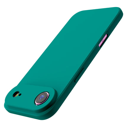 Kapa Matte Protective Lens Flexible Back Cover for Apple iPhone 17 Air | Slim Silicone with Soft Lining Shockproof Full Body Bumper Case (Green)