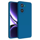 Kapa Matte Protective Lens Flexible Back Cover for Poco X7 Pro 5G | Slim Silicone with Soft Lining Shockproof Full Body Bumper Case (Blue)