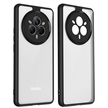 Kapa Hawkeye Clear Back Cover for Realme 14 Pro 5G | Camera Lens Protector Shockproof Slim Clear Case Cover (Black Sides)