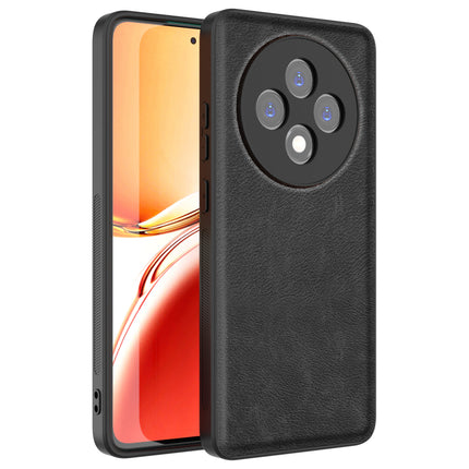 Kapa Tux Leather Back Cover for Oppo F27 (5G) | Slim Shockproof Camera Protection Bumper Case (Black)