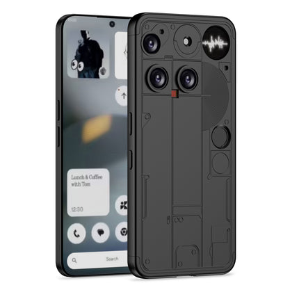 Kapa Double Dip Full 360 Protection Back Case Cover for Nothing Phone 3 5G (Black) - Mobizang