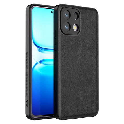 Kapa Tux Leather Back Cover for Oppo K13 5G | Slim Shockproof Camera Protection Bumper Case (Black)
