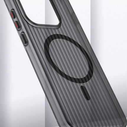 Kapa Wave Magnetic Frosted Grip Back Cover for OnePlus 15 | [MagSafe Compatible] Wireless charging, Slim, Metal Buttons Matte Finish Back Case (Grey)