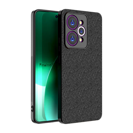 Kapa Soft Full Fabric Protective Back Case Cover for Realme 15 Pro 5G | Shockproof Slim Hard Anti Slip Back Case (Black)