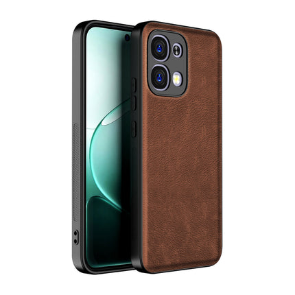 Kapa Tux Leather Back Cover for Oppo F31 5G | Slim Shockproof Camera Protection Bumper Case (Brown)