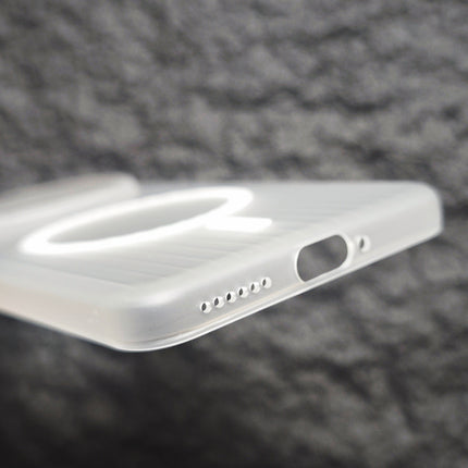 Kapa Wave Magnetic Frosted Grip Back Cover for Vivo X200 Pro | [MagSafe Compatible] Wireless charging, Slim, Metal Buttons Matte Finish Back Case (White) - Mobizang