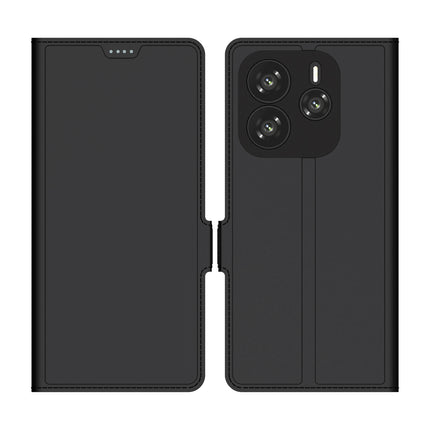 Kapa Noble Slim Magnetic Leather Flip Case Cover for Redmi Note 14 (5G) | Card Holder Stand Flip Wallet Case (Black) - Mobizang