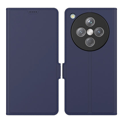 Kapa Noble Slim Magnetic Leather Flip Case Cover for Oppo Find X8 | Card Holder Stand Flip Wallet Case (Blue) - Mobizang