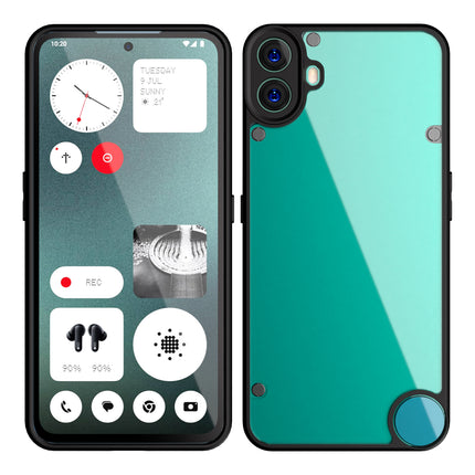 Kapa Hawkeye Clear Back Cover for Nothing CMF Phone 1 | Camera Lens Protector Shockproof Slim Clear Case Cover (Black)