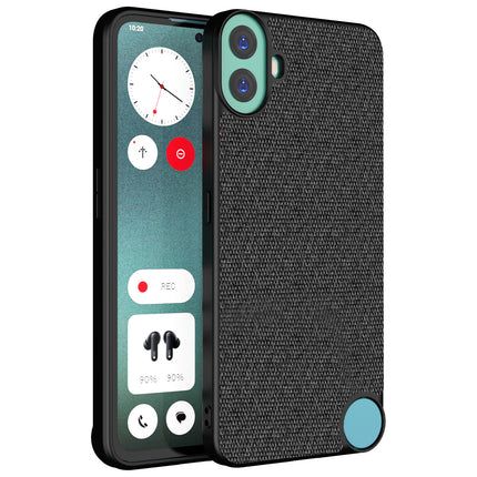 Kapa Soft Full Fabric Protective Back Case Cover for Nothing CMF Phone 1 | Shockproof Slim Hard Anti Slip Back Case (Black)