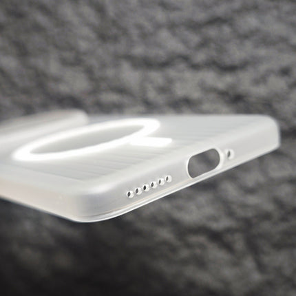 Kapa Wave Magnetic Frosted Grip Back Cover for Vivo X300 Pro 5G | [MagSafe Compatible] Wireless charging, Slim, Metal Buttons Matte Finish Back Case (White)