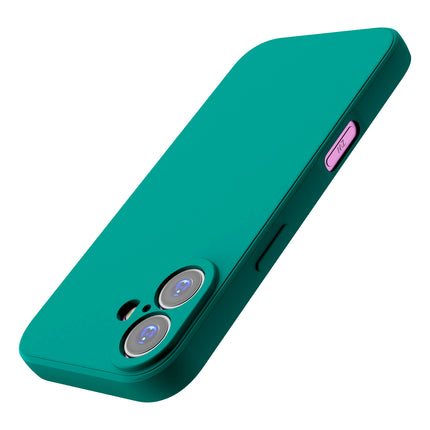 Kapa Matte Protective Lens Flexible Back Cover for Apple iPhone 17 | Slim Silicone with Soft Lining Shockproof Full Body Bumper Case (Green)