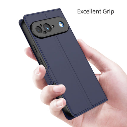 Kapa Noble Slim Magnetic Leather Flip Case Cover for Google Pixel 9 | Card Holder Stand Flip Wallet Case (Blue) - Mobizang