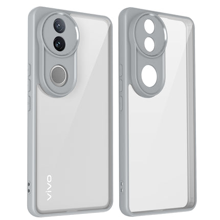 Kapa Hawkeye Clear Back Cover for Vivo V50 5G | Camera Lens Protector Shockproof Slim Clear Case Cover (Grey Sides) - Mobizang