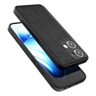 Kapa Tux Leather Back Cover for Oppo Reno 13 5G | Slim Shockproof Camera Protection Bumper Case (Black)