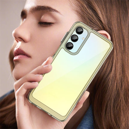 Kapa Unicorn Acrylic Clear Back Cover For Samsung Galaxy A16 | Slim Shockproof [Military Grade Protection] Hybrid Bumper Case (Grey Sides)