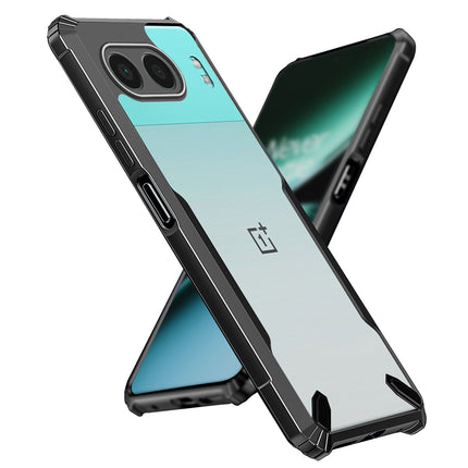 Kapa Bull Clear Back Cover for OnePlus Nord 4 | [Military Grade Protection] Shock Proof Slim Hybrid Bumper Case (Black)