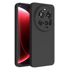 Kapa Matte Protective Lens Flexible Back Cover for Xiaomi 15 Ultra | Slim Silicone with Soft Lining Shockproof Full Body Bumper Case (Black)