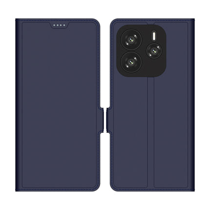 Kapa Noble Slim Magnetic Leather Flip Case Cover for Redmi Note 14 (5G) | Card Holder Stand Flip Wallet Case (Blue)