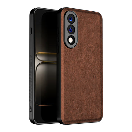 Kapa Tux Leather Back Cover for OnePlus Nord 5 | Slim Shockproof Camera Protection Bumper Case (Brown)