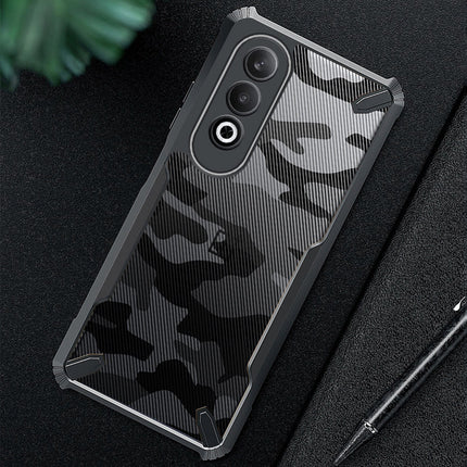 Kapa Bull Camouflage Back Cover for OnePlus Nord CE 4 | [Military Grade Protection] Shock Proof Slim Hybrid Bumper Case (Black)
