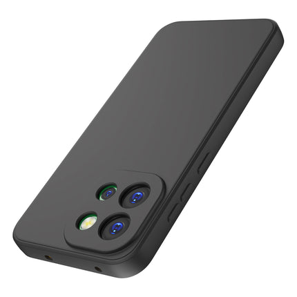 Kapa Matte Protective Lens Flexible Back Cover for OnePlus 13S | Slim Silicone with Soft Lining Shockproof Full Body Bumper Case (Black)